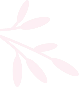 Close-up of a delicate pink branch adorned with leaves.